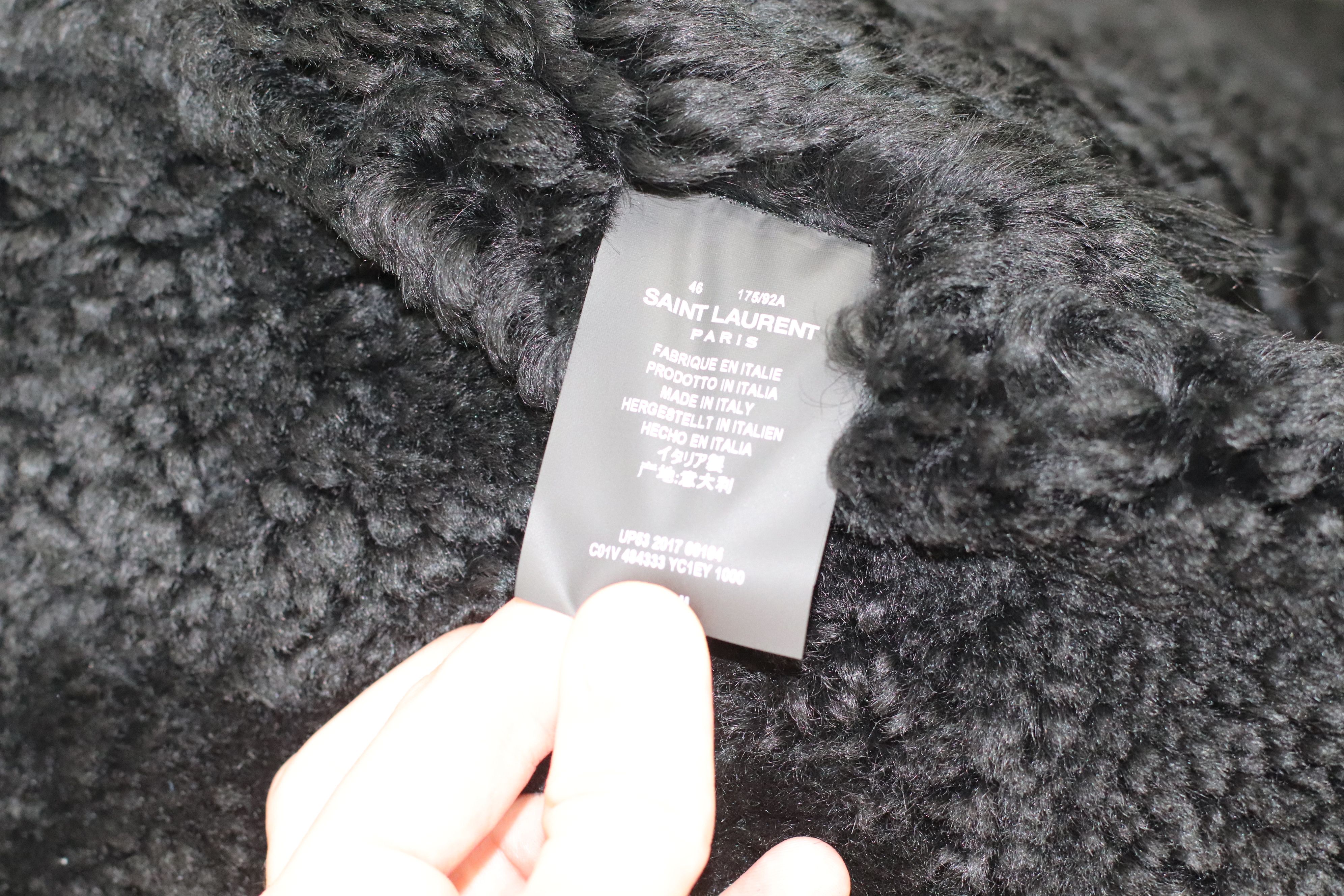 Saint Laurent Paris Shearling Leather Jacket Size US S / EU 44-46 / 1 - 5 Thumbnail