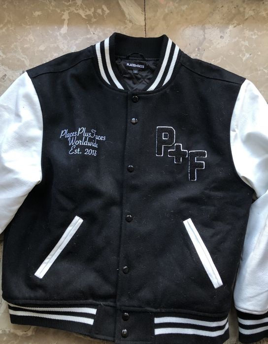 Places + Faces Places and faces varsity jacket | Grailed