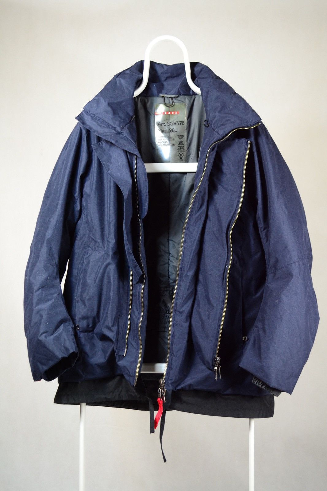 Luxury × Prada Prada RED TAB Ski puffer down Jacket L Mens