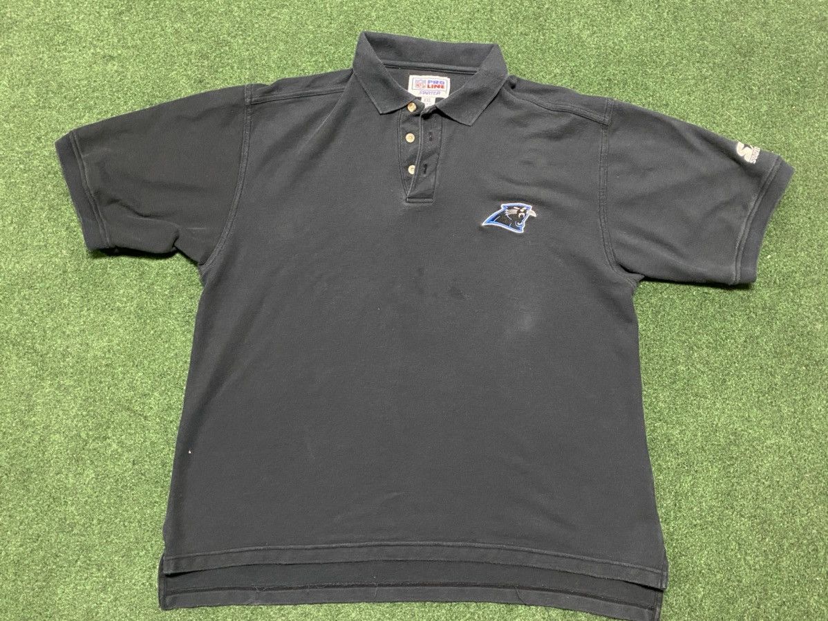 NFL Vintage 90s North Carolina Panthers Polo Shirt Size US XXL / EU 58 / 5 - 1 Thumbnail