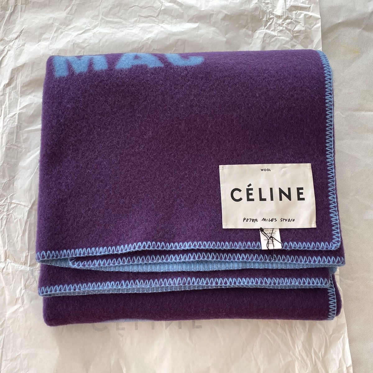 Celine FW2017 Céline x Peter Miles Studio blanket | Grailed