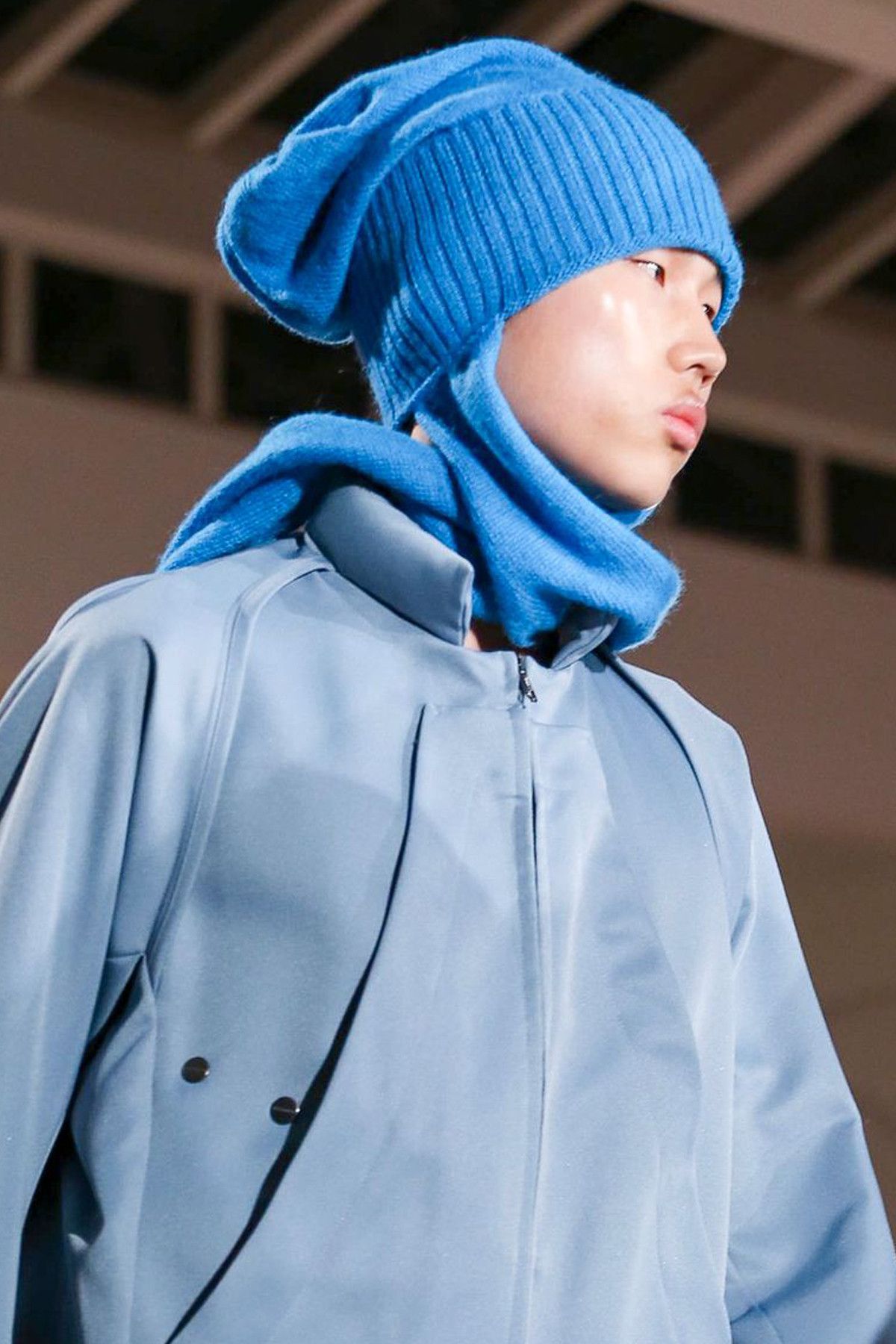 Kiko Kostadinov AW20 Sabine 4 Scarf Beanie (Runway) | Grailed