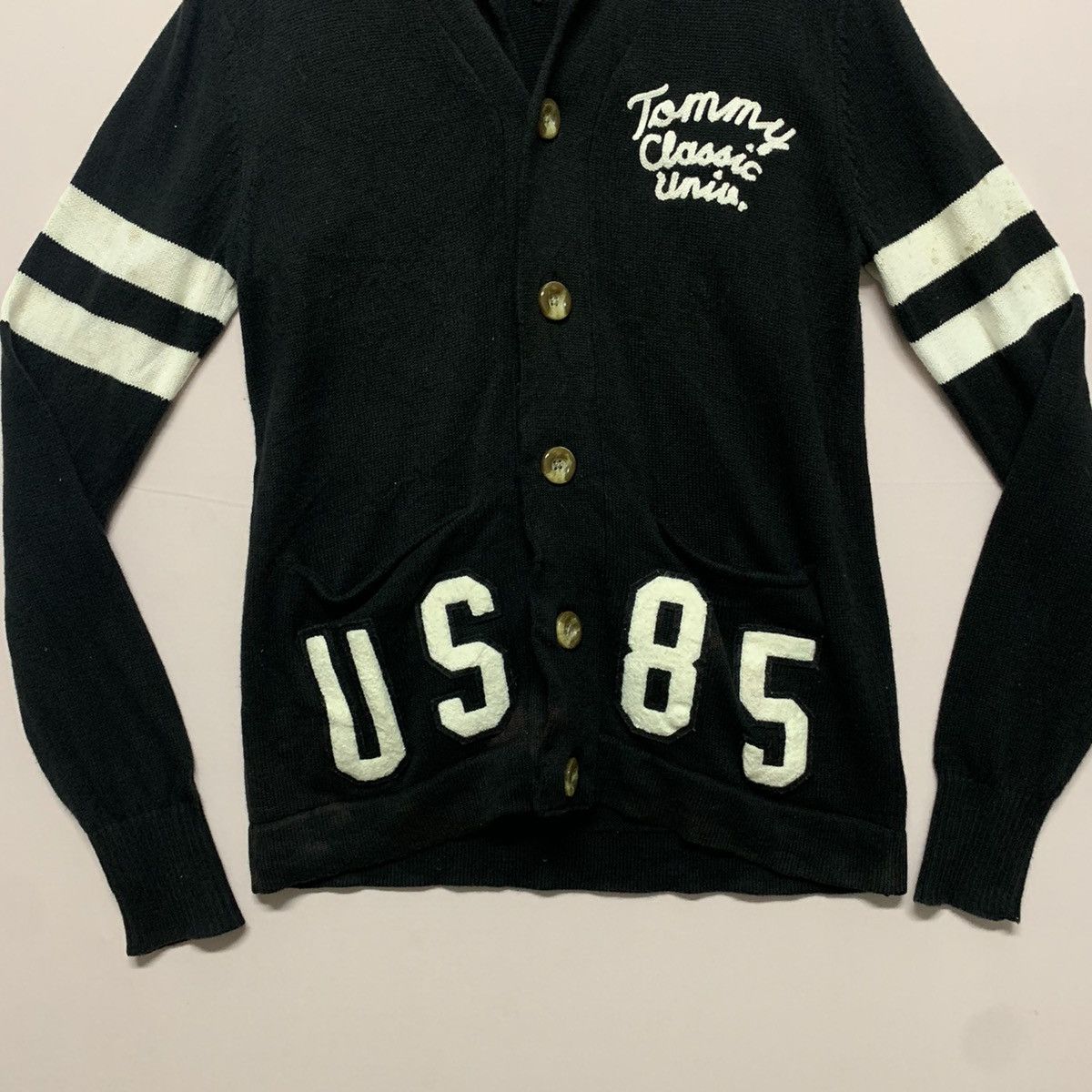 Tommy Hilfiger × Vintage Tommy Hilfinger Cardigan Spell Out Jacket Nice Design Size US M / EU 48-50 / 2 - 3 Thumbnail