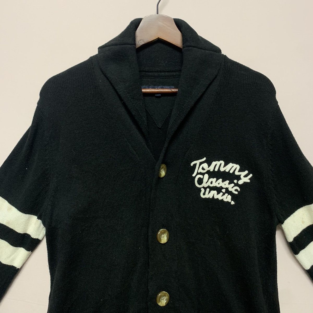 Tommy Hilfiger × Vintage Tommy Hilfinger Cardigan Spell Out Jacket Nice Design Size US M / EU 48-50 / 2 - 2 Thumbnail