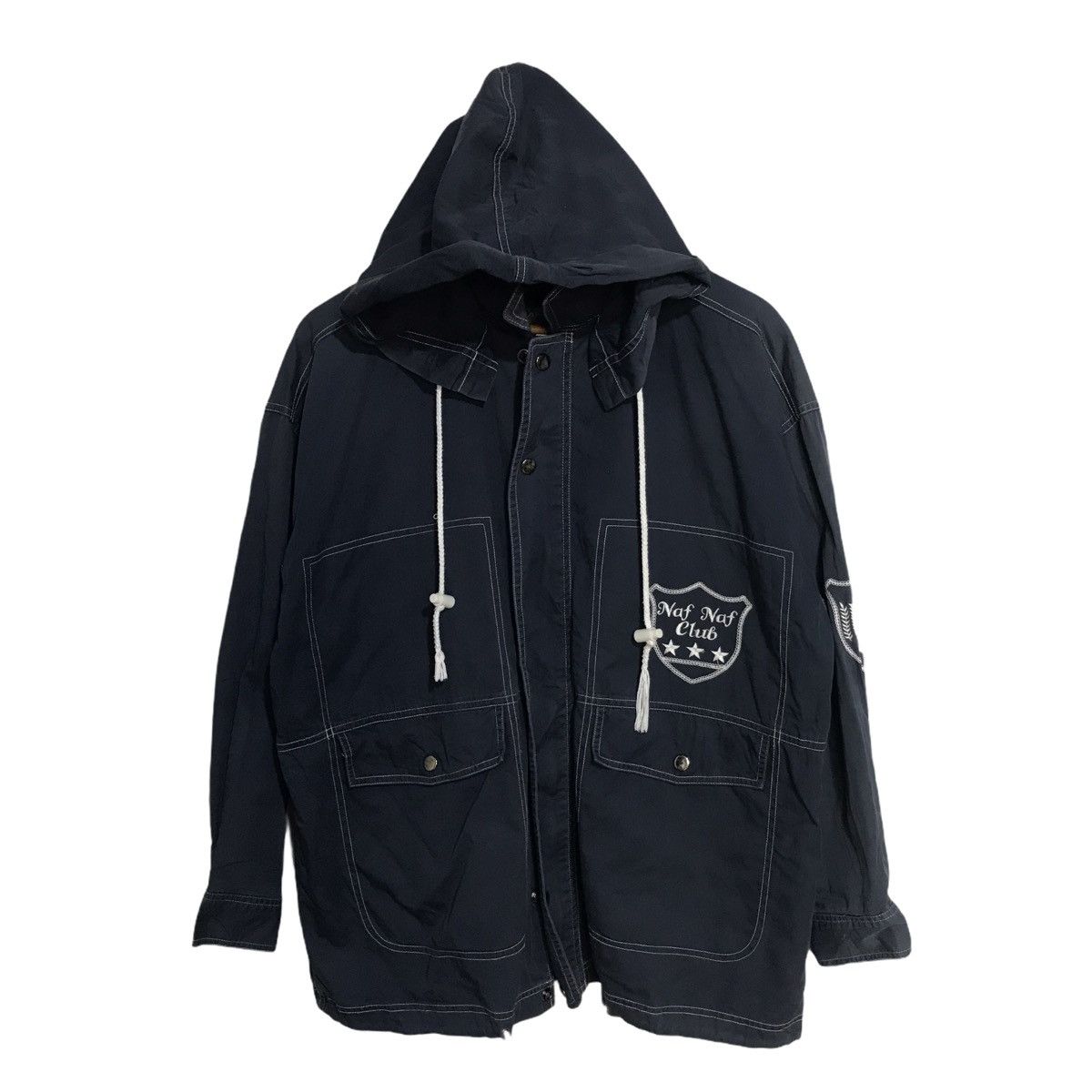Japanese Brand Naf naf club big embroid spell hoodie jacket Size US L / EU 52-54 / 3 - 2 Thumbnail