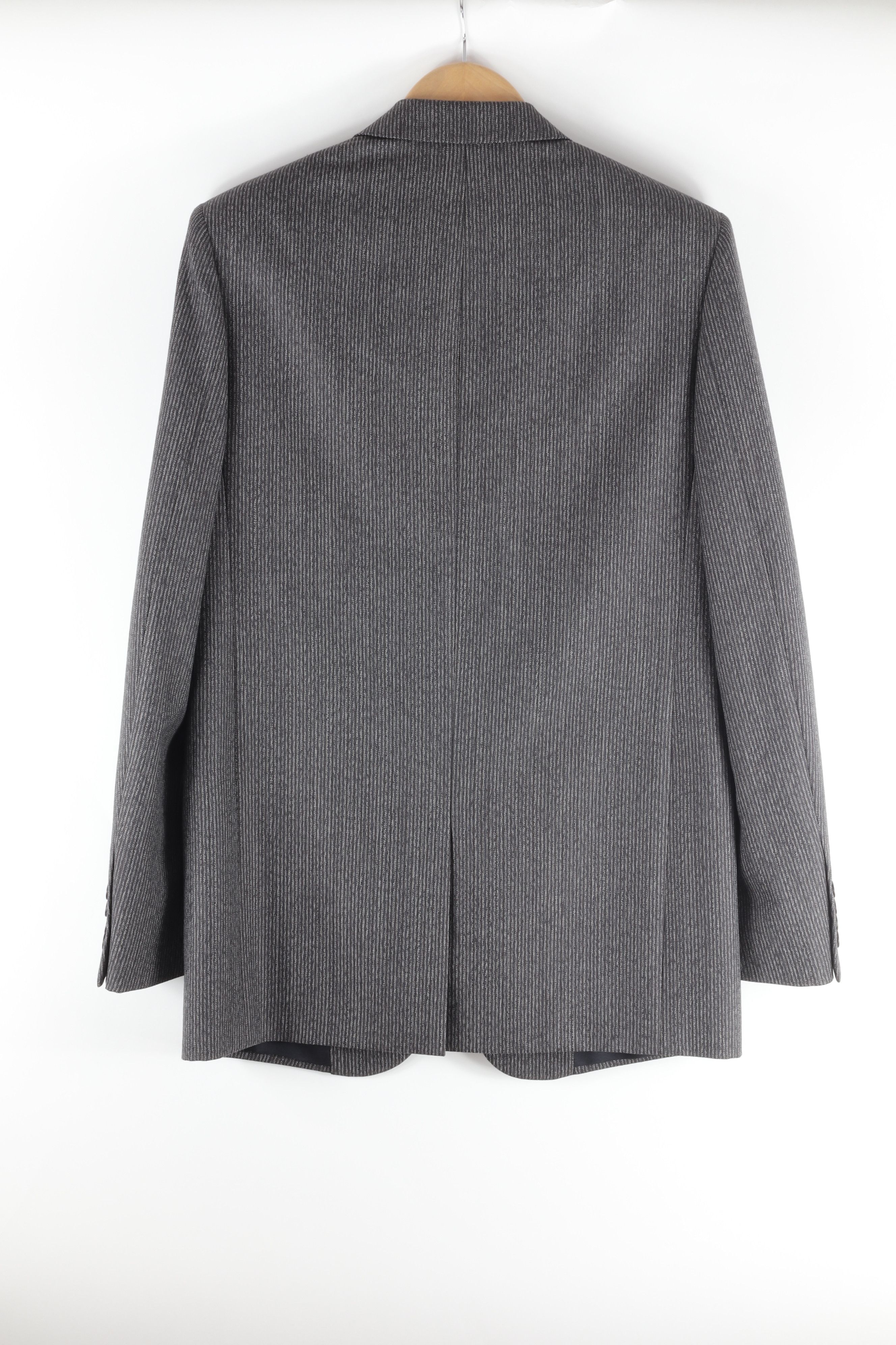 Saint Laurent Paris Striped Wool Blazer Size 48R - 2 Thumbnail