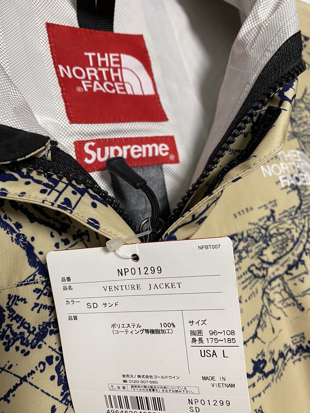 Supreme Supreme The North Face Venture Jacket map TNF | Grailed