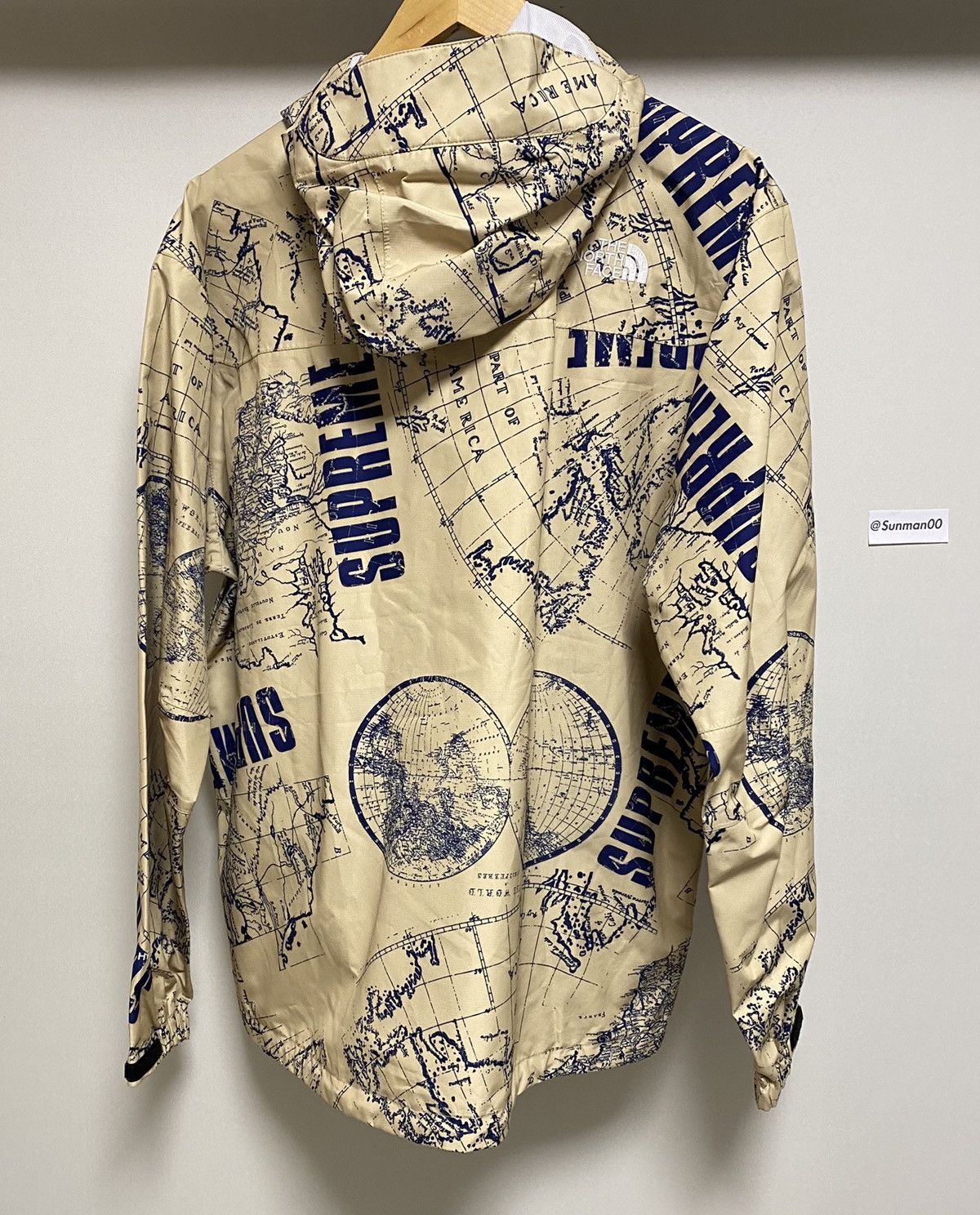 Supreme Supreme The North Face Venture Jacket map TNF | Grailed