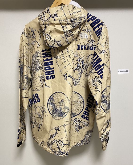 North face supreme jacket map hotsell