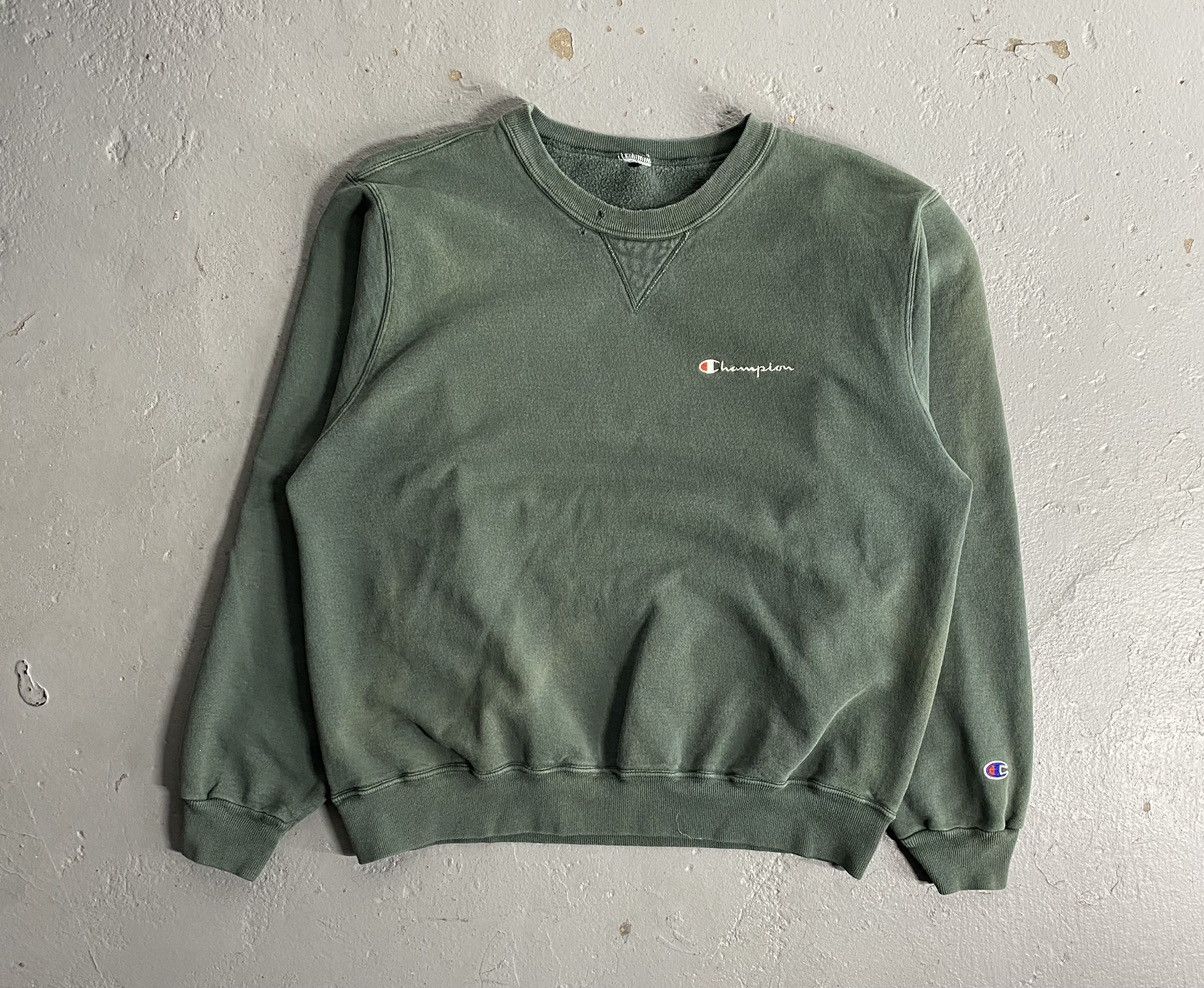 Champion 90s Champion Green Crewneck Size US L / EU 52-54 / 3 - 1 Thumbnail
