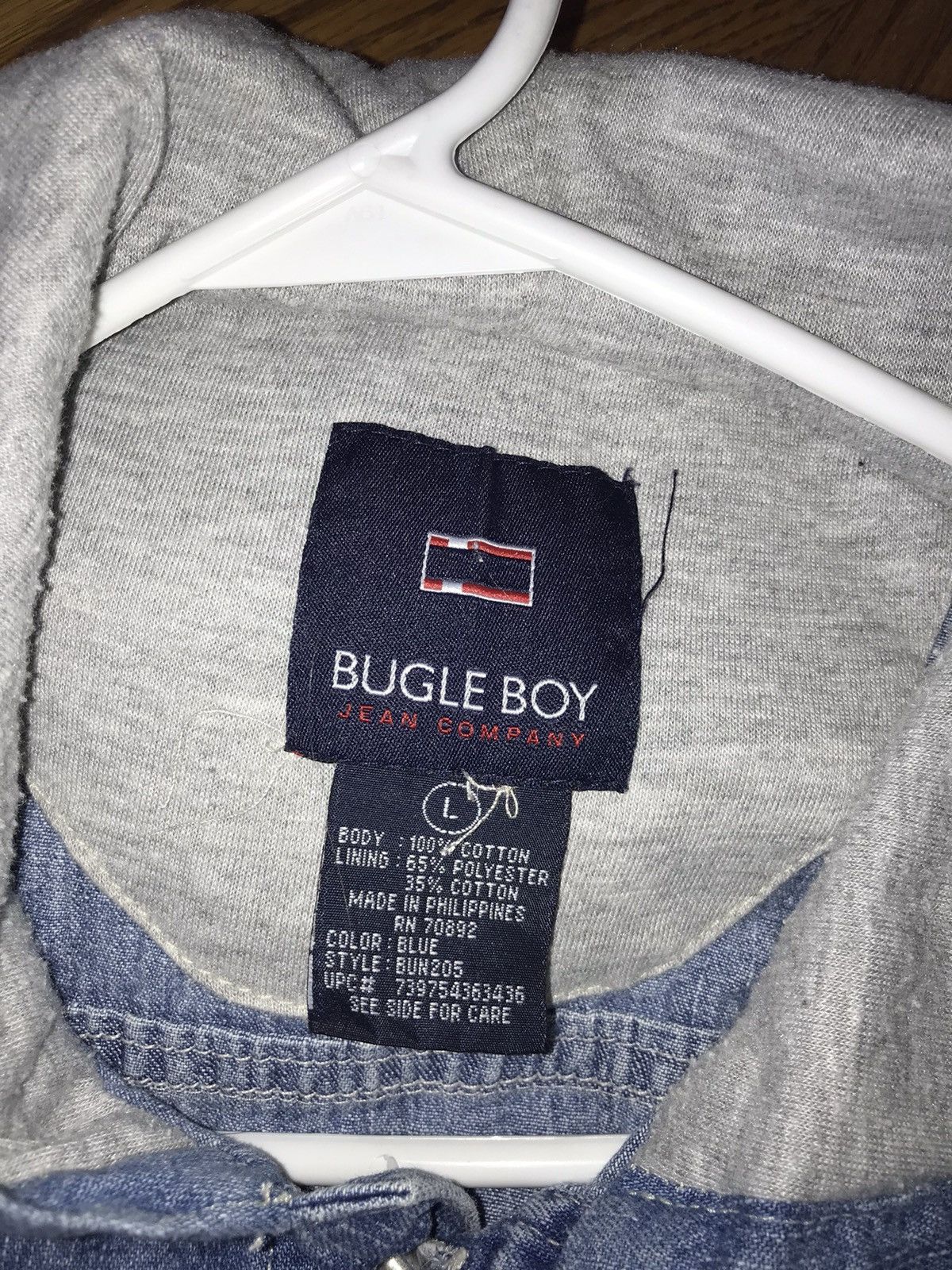 Bugle Boy Vintage Bugle Boy Denim Button Up Size US L / EU 52-54 / 3 - 3 Thumbnail