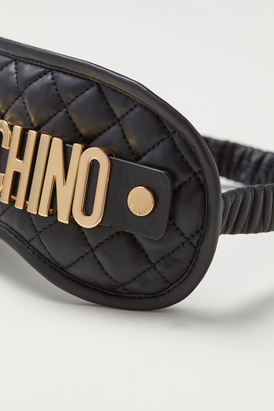 H&M × Moschino Moschino H&M Leather Sleep Mask | Grailed