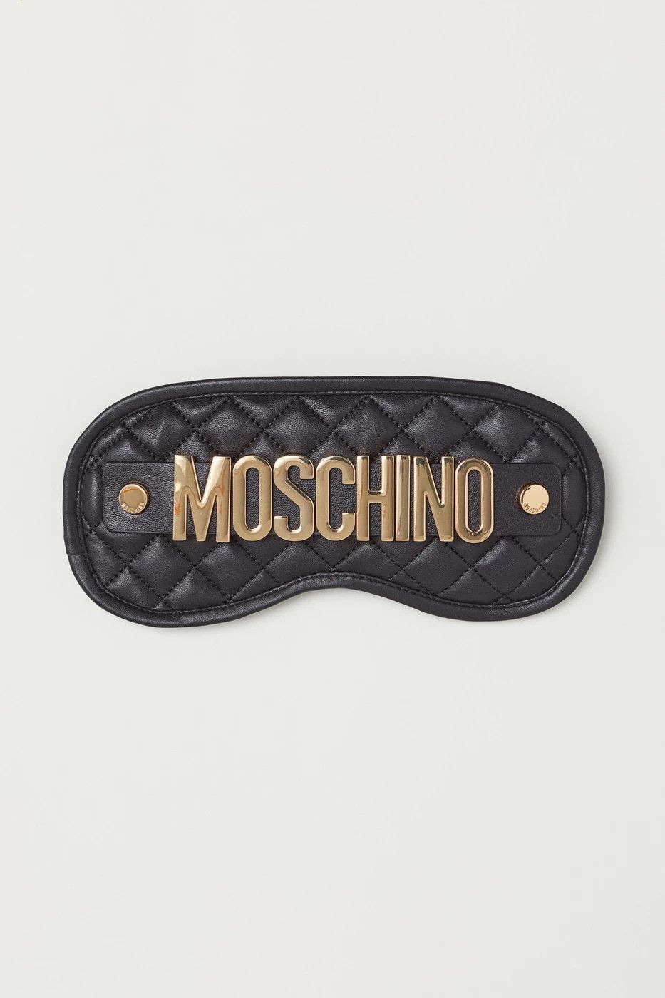 H&M × Moschino Moschino H&M Leather Sleep Mask | Grailed