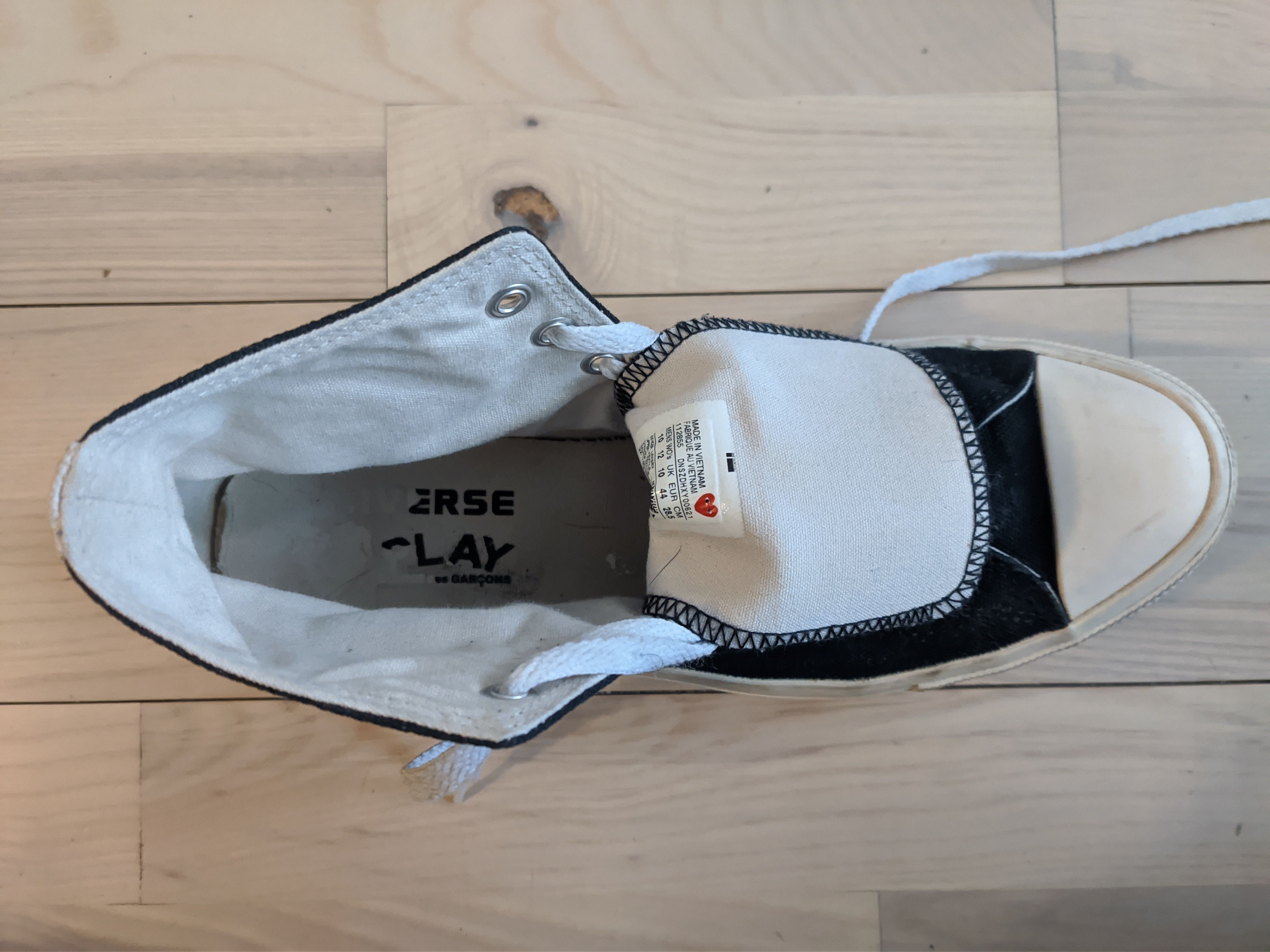Comme des Garcons Comme des Garçons x Chuck Taylor All Star Hi 'Black' Size US 10 / EU 43 - 1 Thumbnail