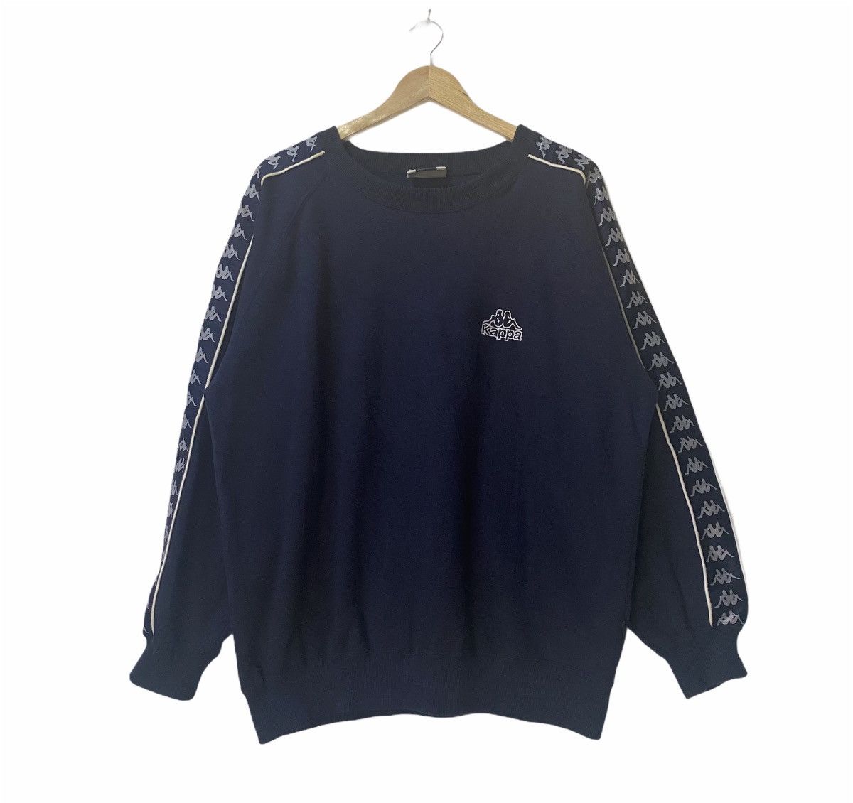 Kappa Vintage KAPPA Side Tape Sweatshirt 90s Size US L / EU 52-54 / 3 - 1 Thumbnail
