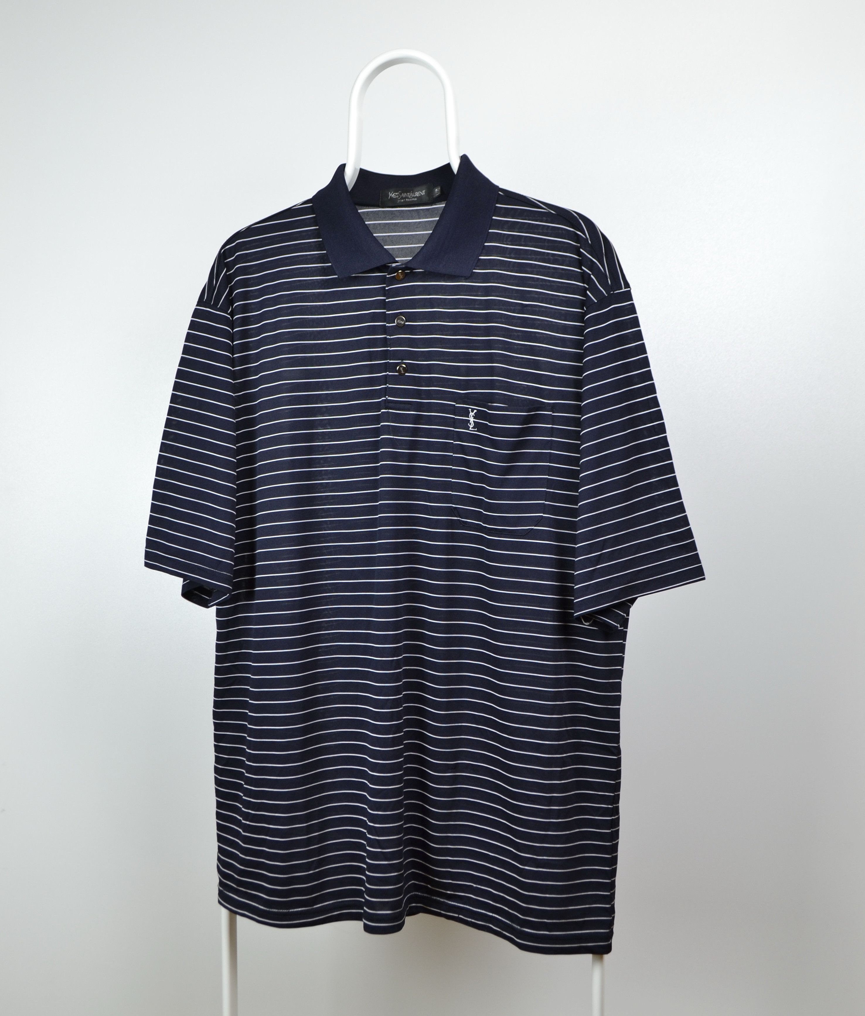 Vintage SILK Yves Saint Laurent YSL Polo