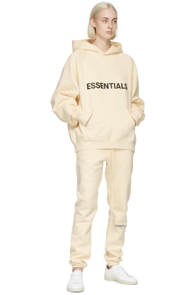 Essentials buttercream hoodie sale