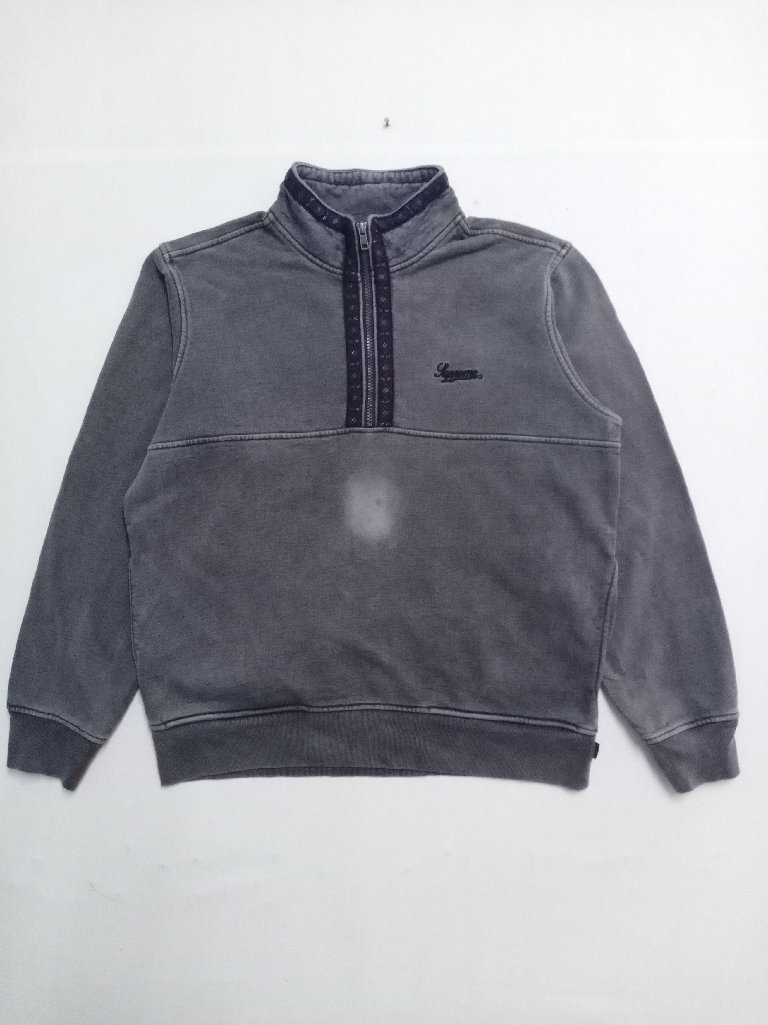 トップス Supreme Overdyed Half Zip Up Sweatshirt Supreme Overdyed Half Zip Sweatshirt (FW18) - $148