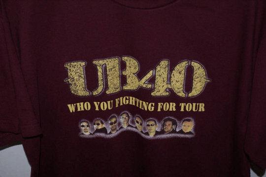 Band Tees 2005 UB40 Rare Tshirt T Shirt Tee M 25 years Size US M / EU 48-50 / 2 - 4 Thumbnail