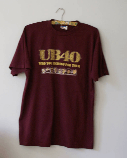 Band Tees 2005 UB40 Rare Tshirt T Shirt Tee M 25 years Size US M / EU 48-50 / 2 - 6 Thumbnail