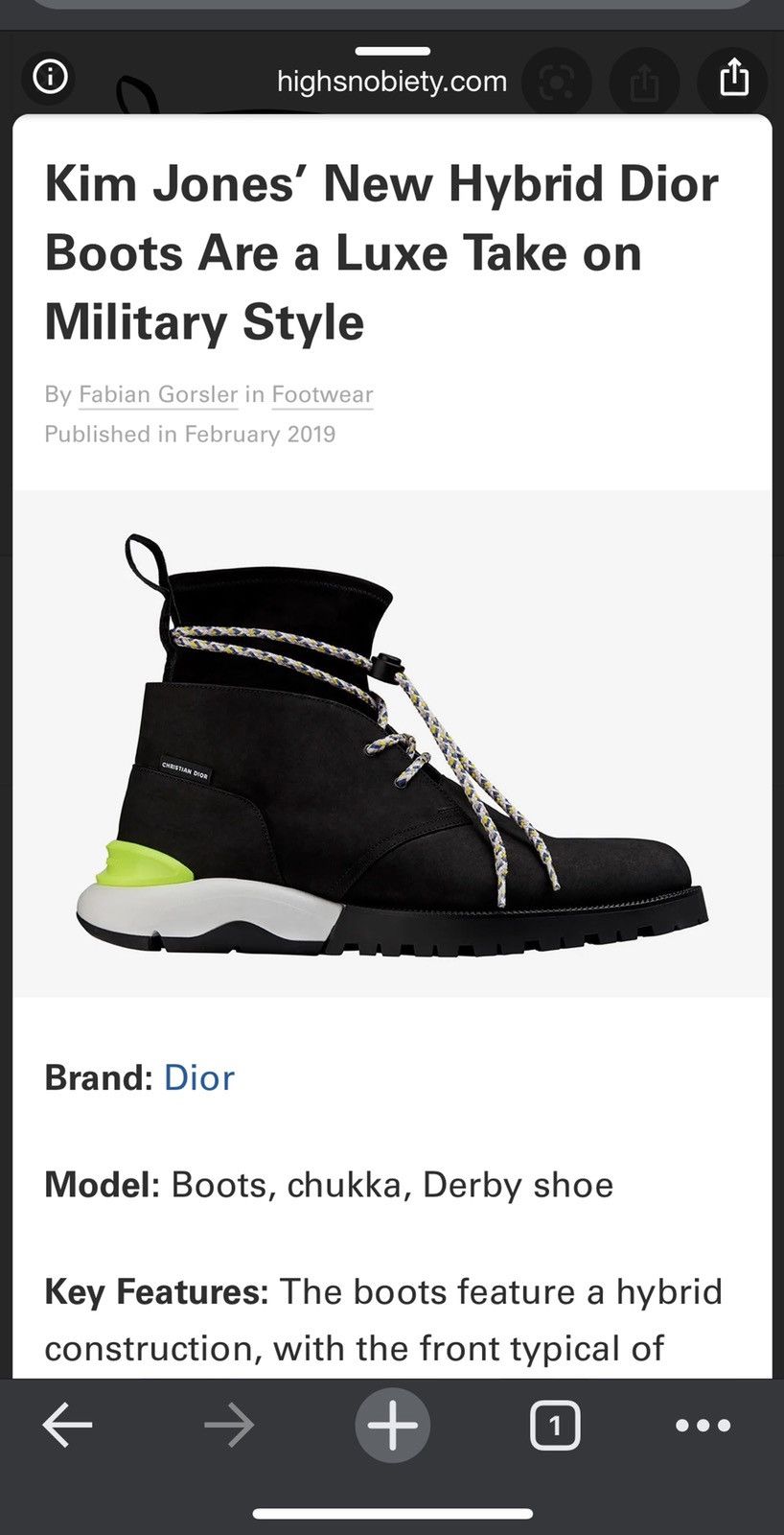 Dior NEW €1298 DIOR KIM JONES SS19 COMBAT BOOTS 42.5 HOMME SUEDE Size US 9 / EU 42 - 5 Thumbnail