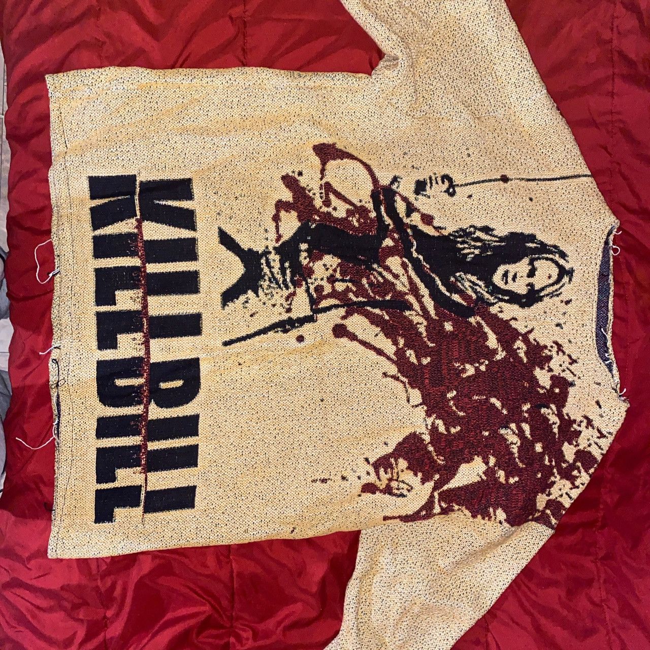 Vintage Handmade Knitted “Kill Bill” Sweater Size US M / EU 48-50 / 2 - 2 Thumbnail