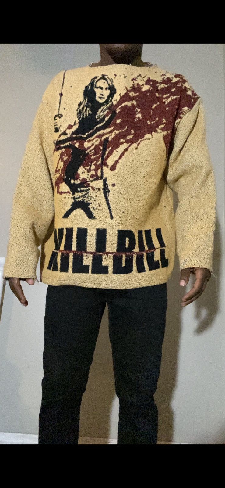 Vintage Handmade Knitted “Kill Bill” Sweater Size US M / EU 48-50 / 2 - 1 Thumbnail