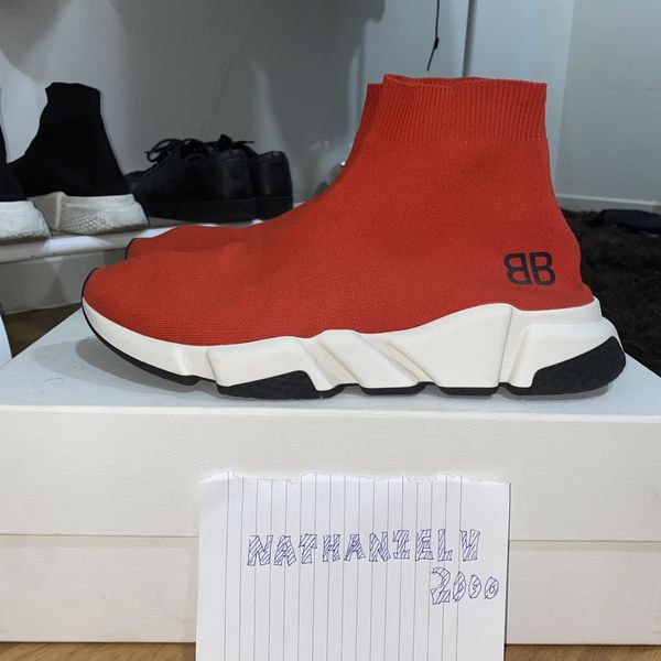 Balenciaga Balenciaga speed trainer maille rouge ITALIAN PAIR