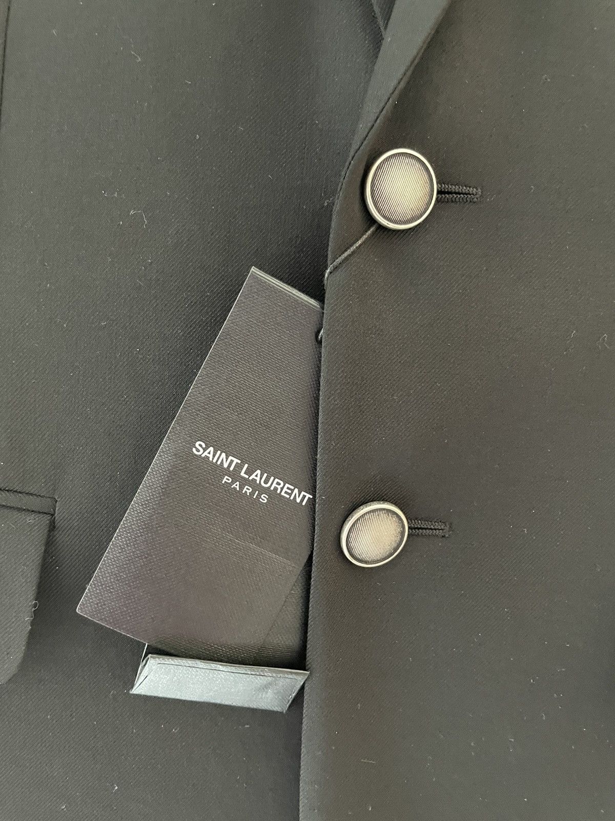 Saint Laurent Paris $3,000 Value Extremely Limited Gabardine Wool Runway Blazer Size 52R - 14 Thumbnail