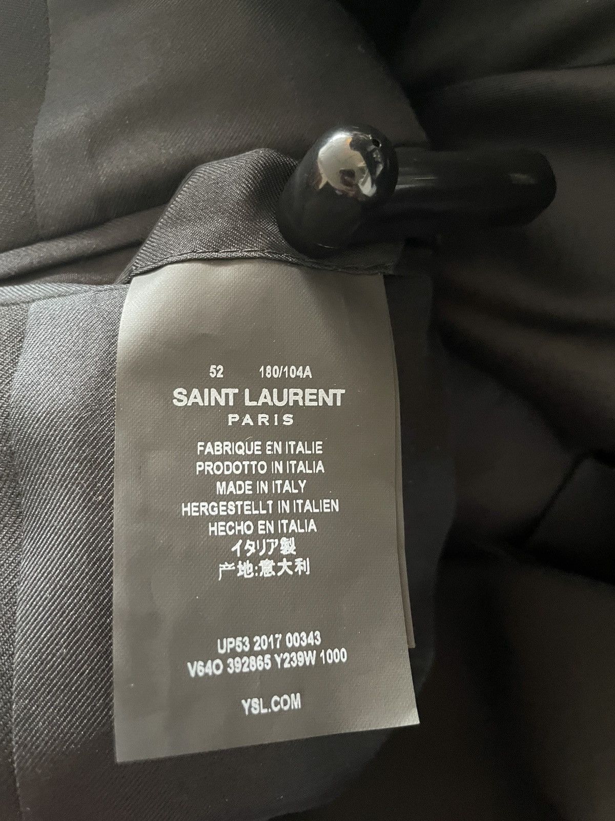 Saint Laurent Paris $3,000 Value Extremely Limited Gabardine Wool Runway Blazer Size 52R - 18 Thumbnail