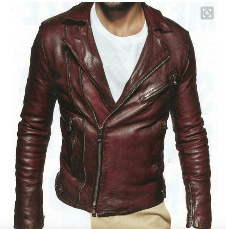 Biker leather jacket