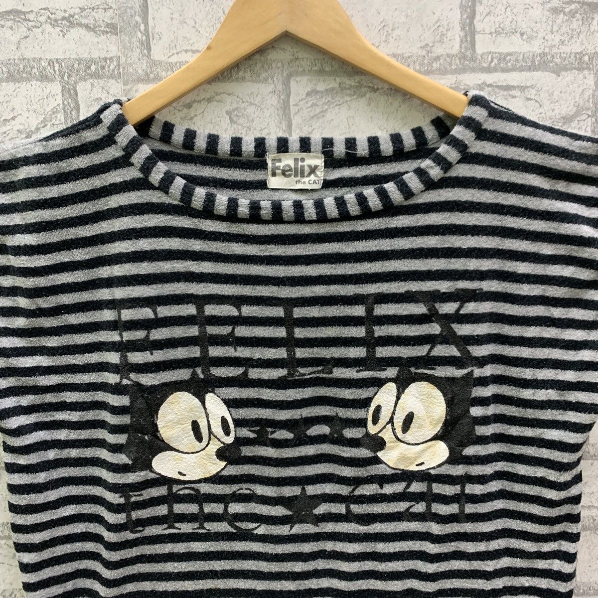 Cartoon Network Vintage 80s Felix The Cat Tank Top Striped Animated Cartoon Size US L / EU 52-54 / 3 - 3 Thumbnail