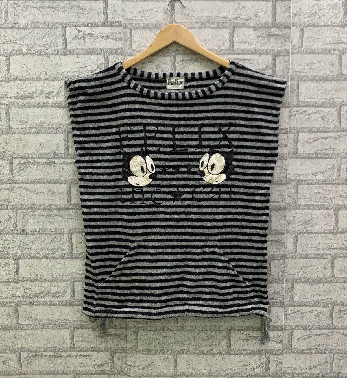 Cartoon Network Vintage 80s Felix The Cat Tank Top Striped Animated Cartoon Size US L / EU 52-54 / 3 - 1 Thumbnail