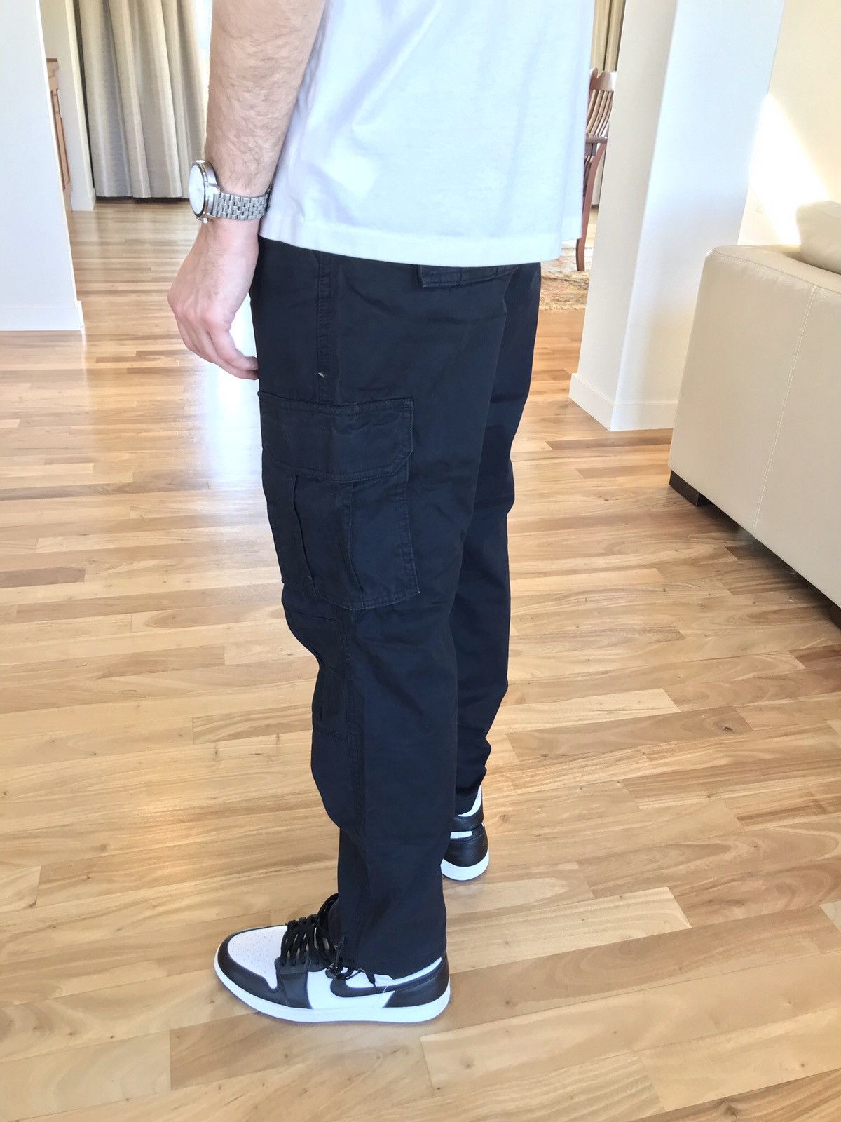 Japanese Brand × Vintage Vintage cargo pants black Size US 32 / EU 48 - 2 Thumbnail