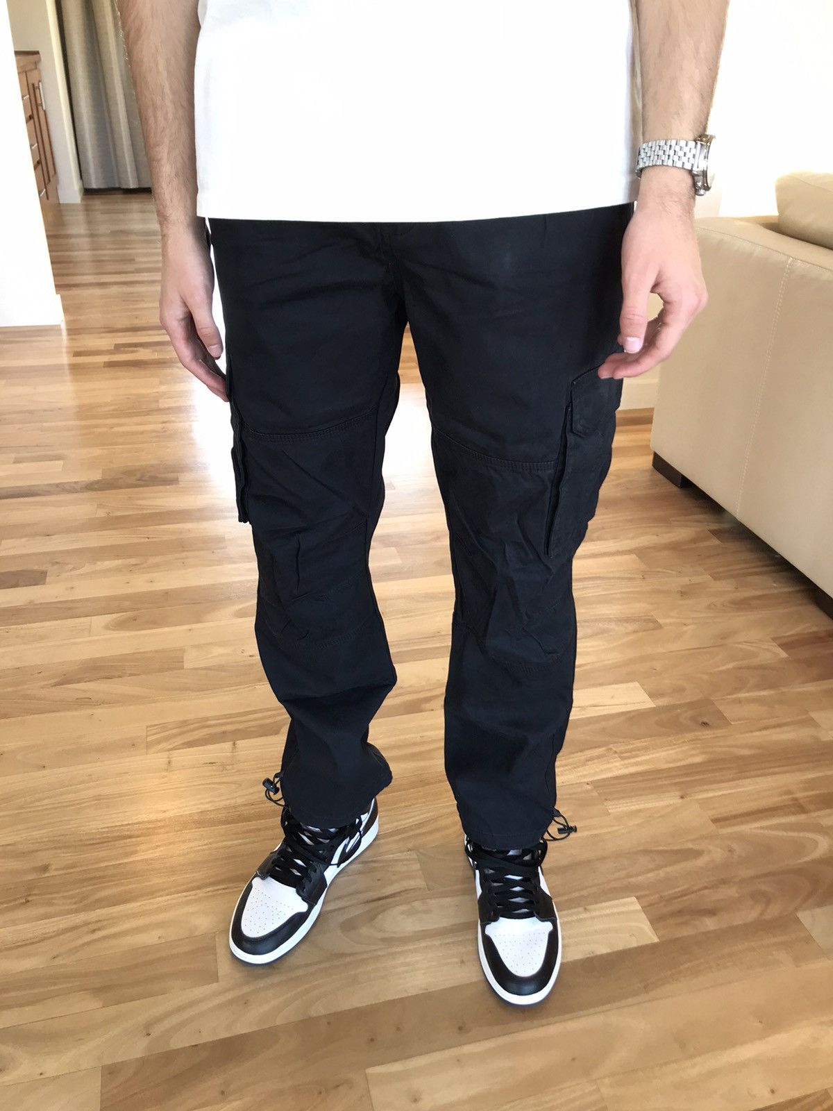 Japanese Brand × Vintage Vintage cargo pants black Size US 32 / EU 48 - 1 Thumbnail