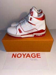 Virgil Abloh x Louis Vuitton Trainer Sneakers - 1A811L Orange/White FD0231