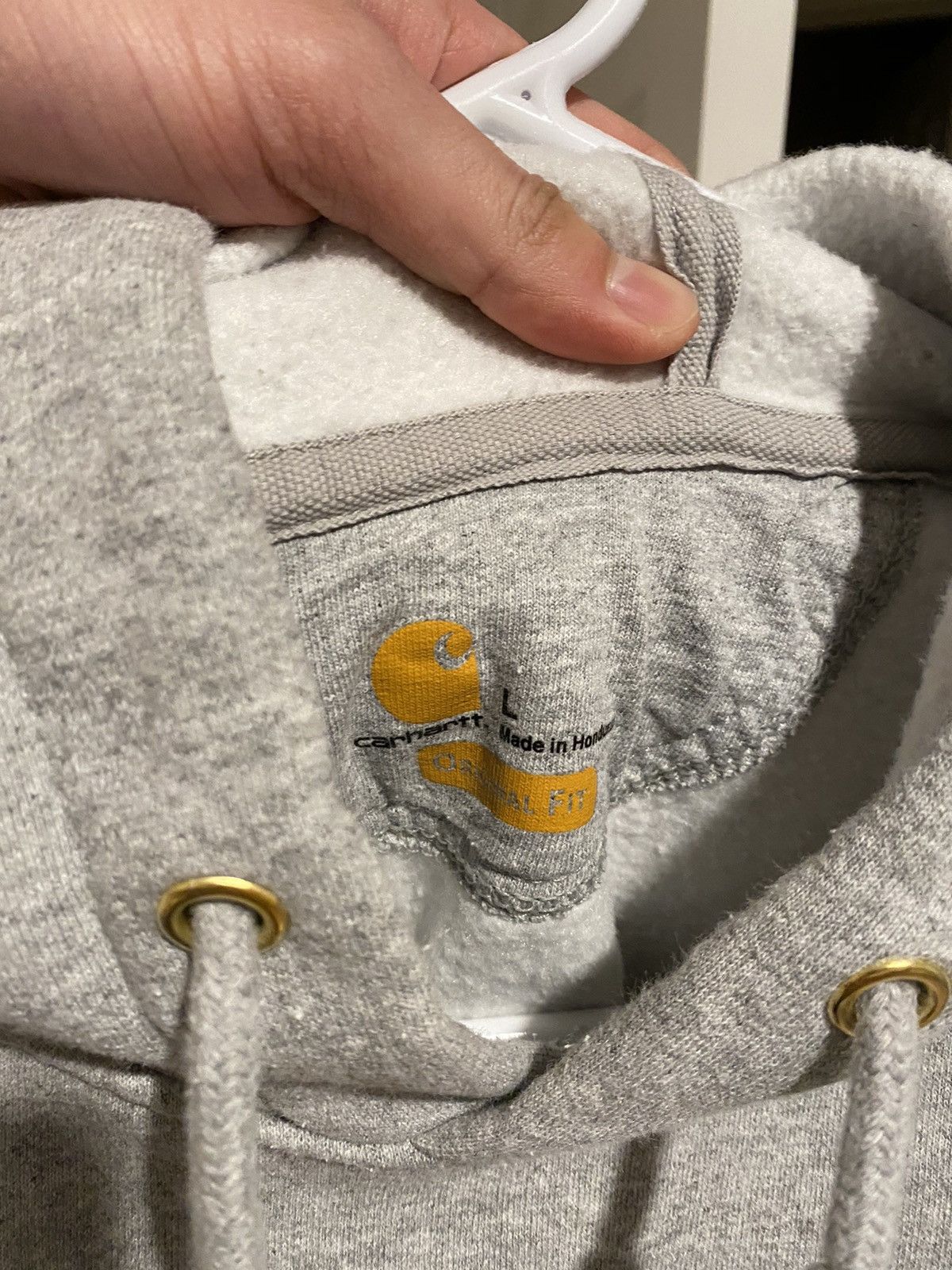 Carhartt Carharrt Grey Hoodie Size US L / EU 52-54 / 3 - 3 Thumbnail