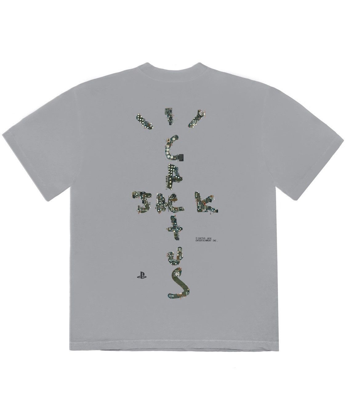 ☆ Cactus Jack x PlayStation 限定Tシャツ ☆ TRAVIS SCOTT CACTUS JACK x PlayStation Motherboard Logo