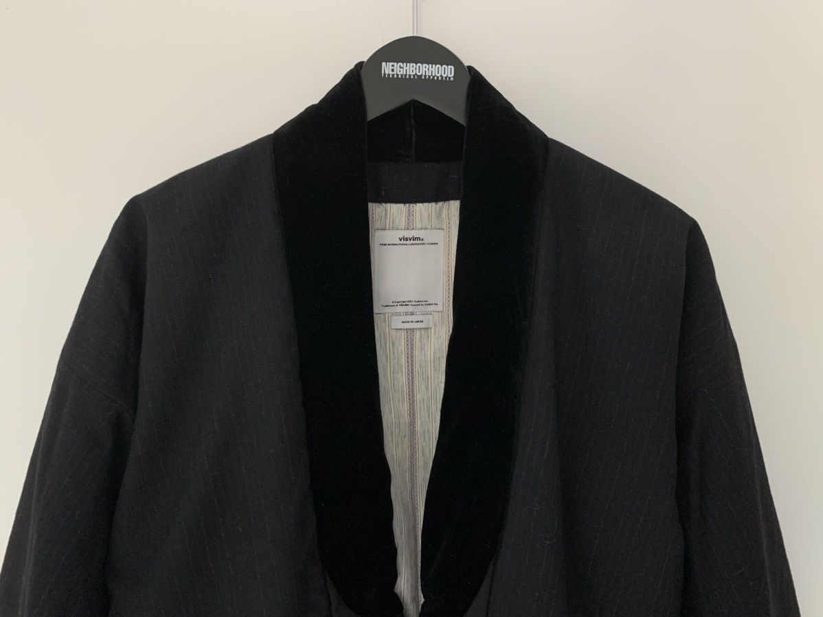Visvim Dotera Coat Wool Stripe (Silk) Size US M / EU 48-50 / 2 - 2 Thumbnail