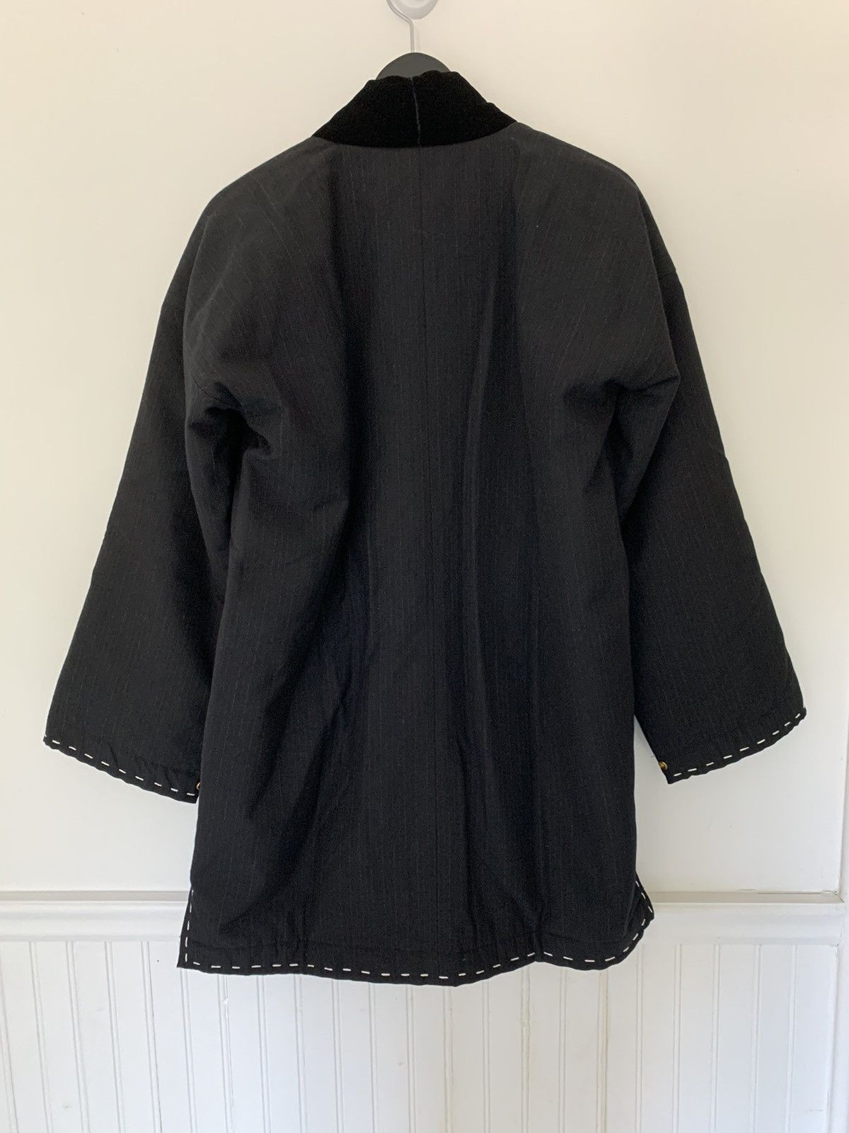Visvim Dotera Coat Wool Stripe (Silk) Size US M / EU 48-50 / 2 - 3 Thumbnail