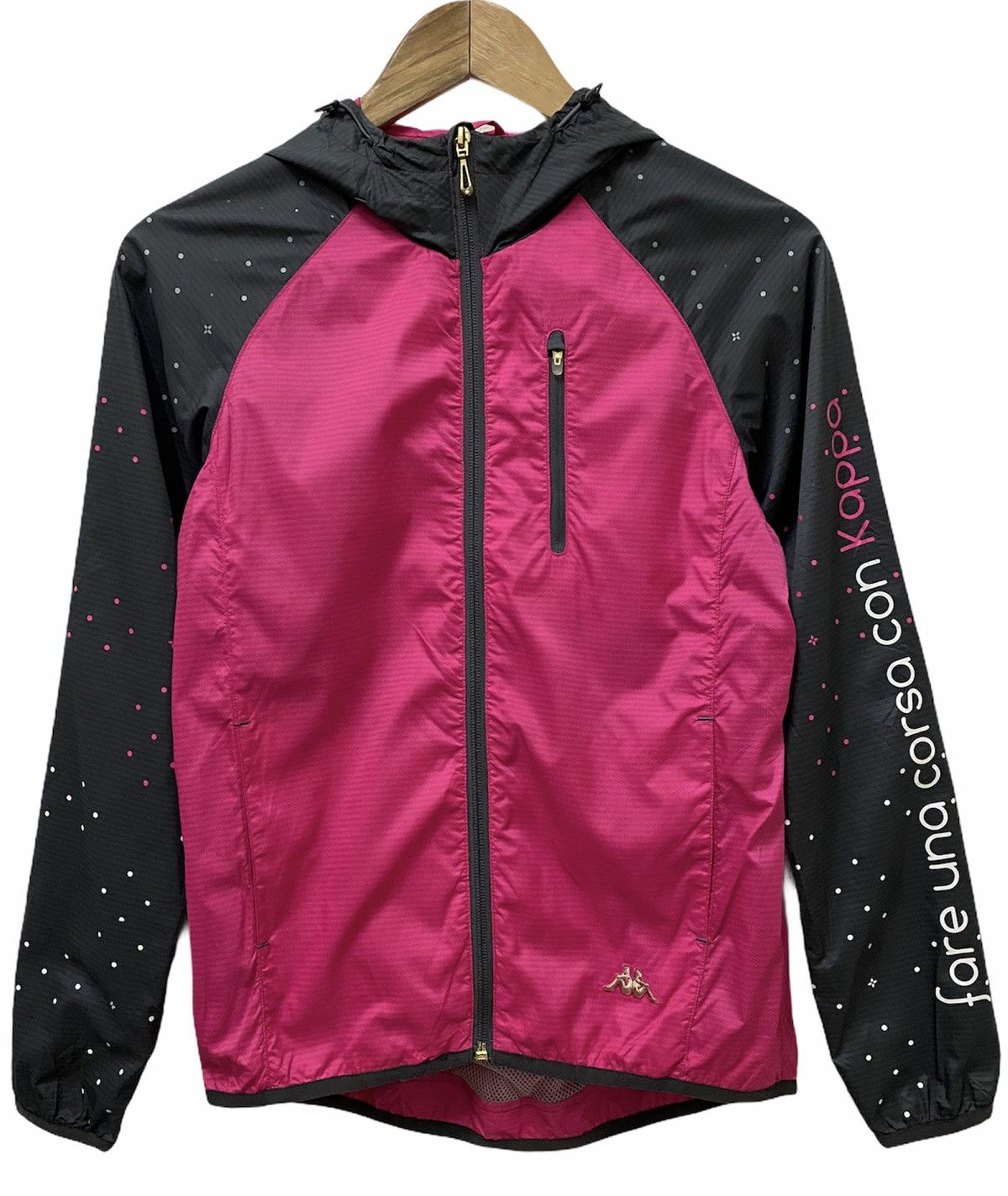 Kappa Vintage Kappa Polka Dot Windbreaker Jacket Size US S / EU 44-46 / 1 - 5 Thumbnail