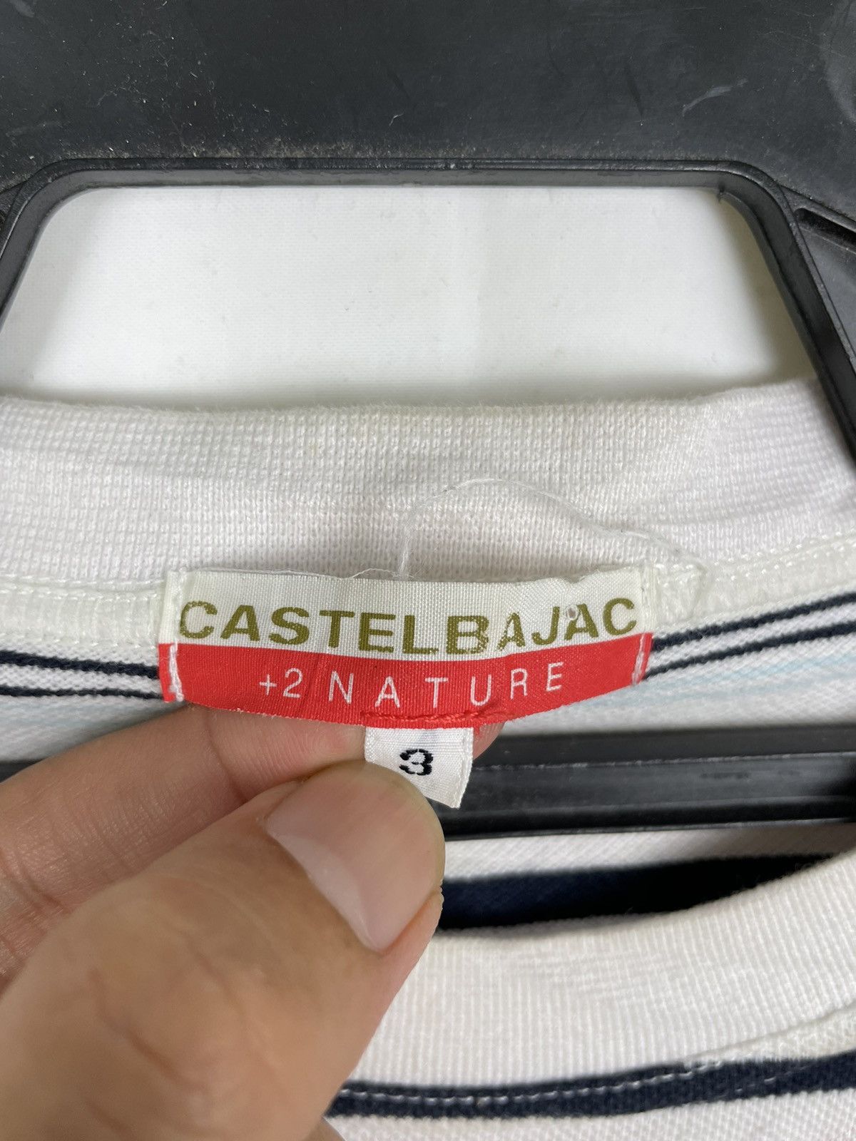 Jean Charles De Castelbajac Castelbajac +2 Nature | Artisanal Stripes Tee Japan Size US M / EU 48-50 / 2 - 3 Thumbnail