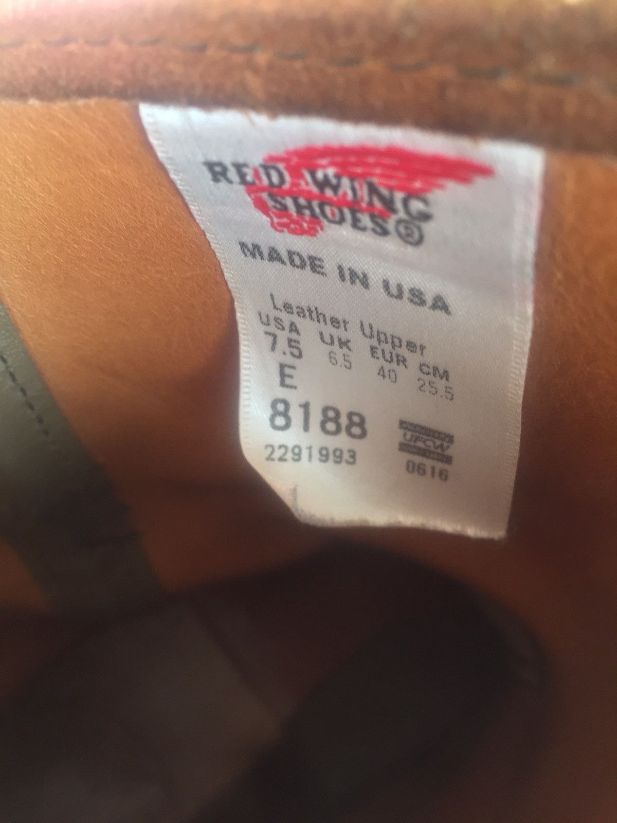 Red wing 8188 sizing store