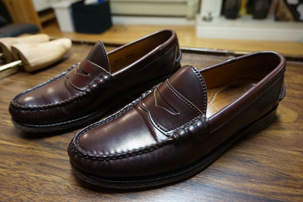 Oak Street Bootmakers Shell Cordovan Color #8 Penny Loafers | Grailed