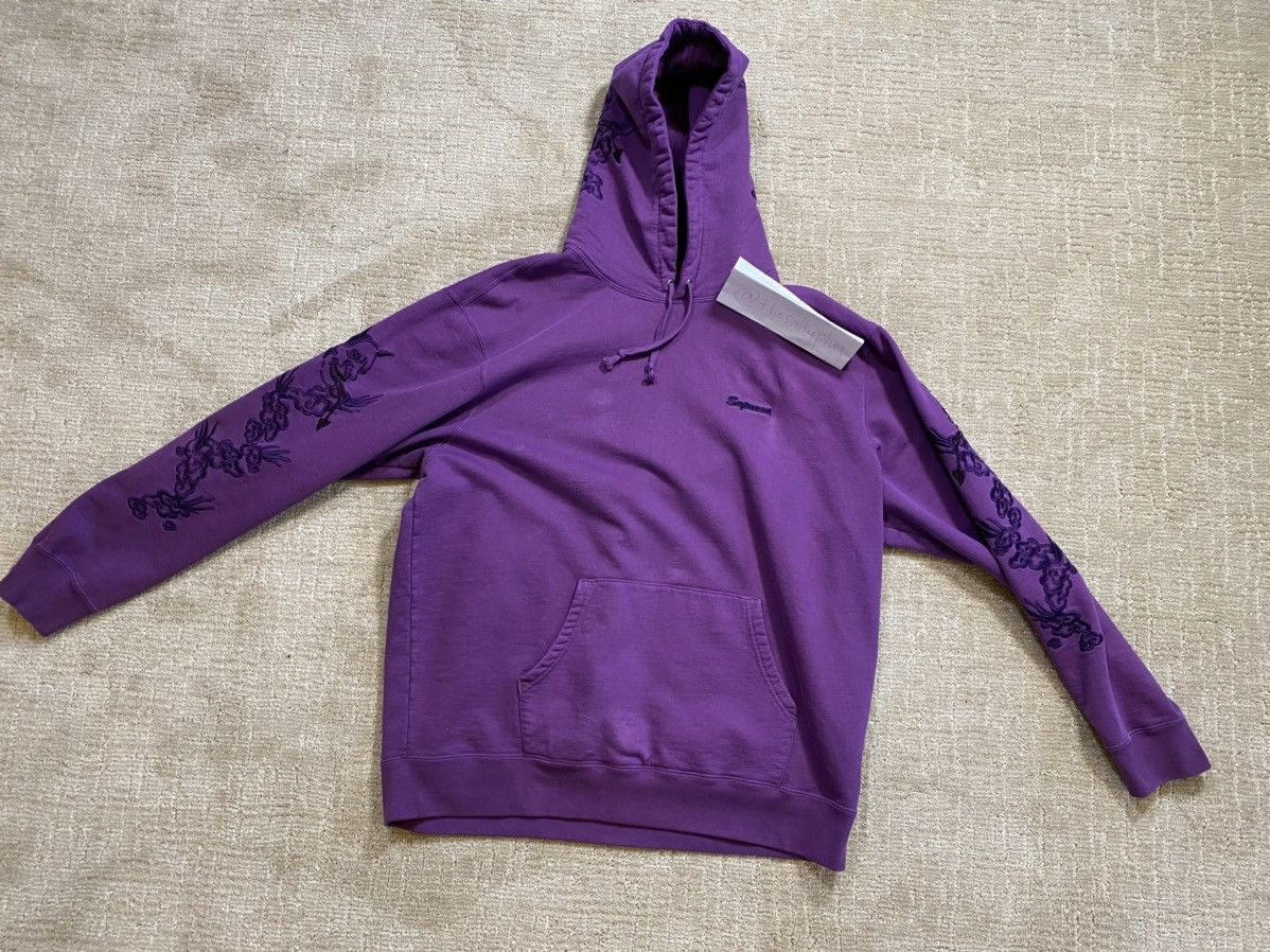 Supreme Supreme Dragon Overdyed Hooded Sweatshirt Bright Purple Grailed