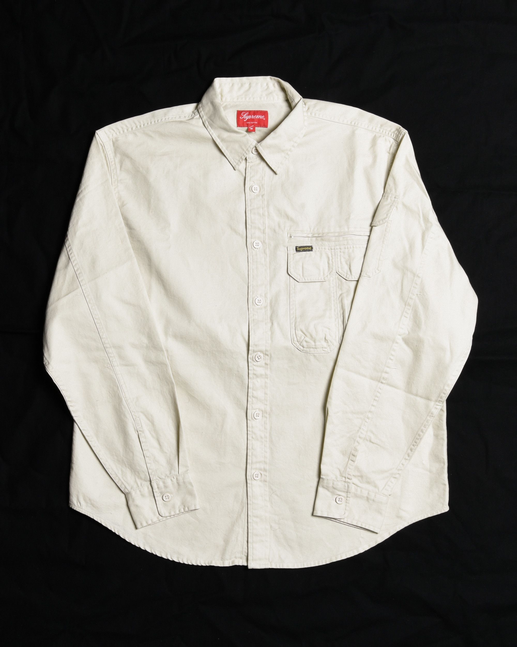Supreme Supreme twill multi-pocket shirt stone | Grailed