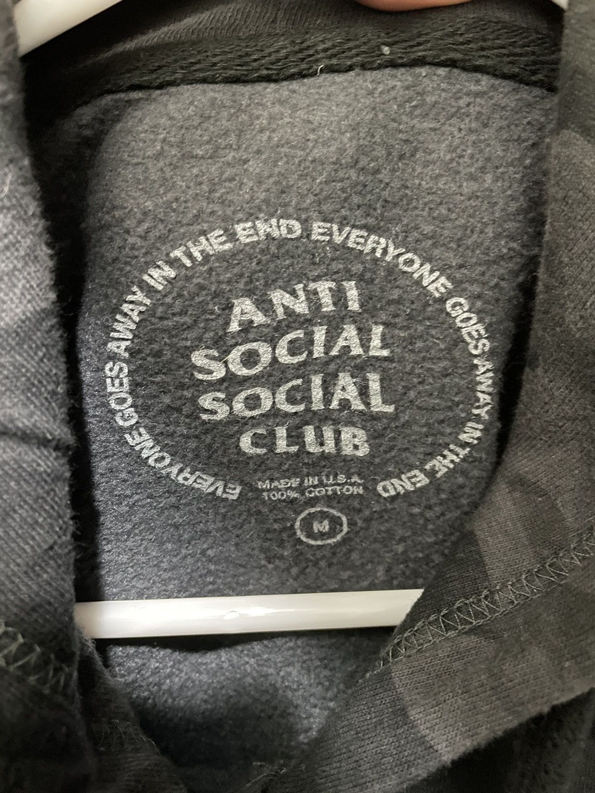 Anti Social Social deals Club 3M Black Camo Hoodie Large