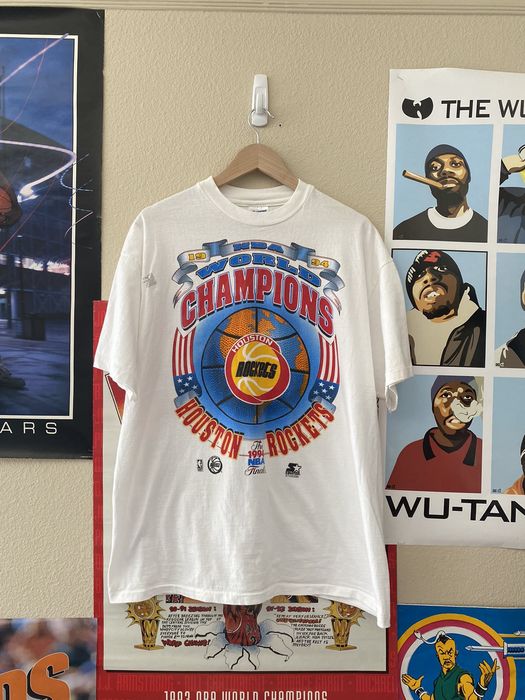 Vintage 1994 Houston Rockets T-Shirt NBA World Champi… - Gem