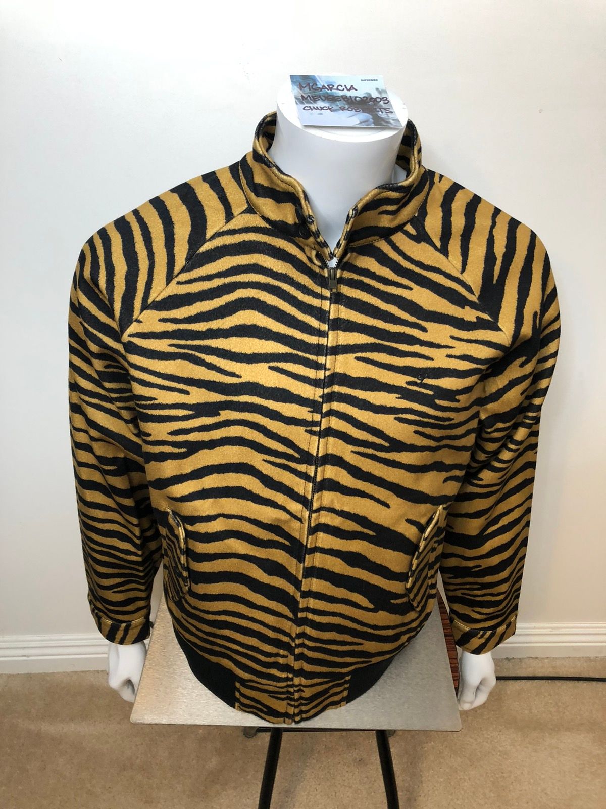 Supreme Supreme Wool Harrington Jacket Tiger Stripe medium | Grailed