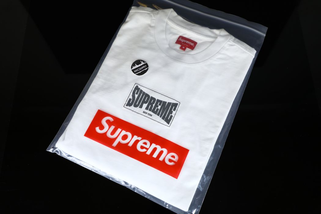 超歓迎】 Supreme Woven Label L/S Top white | www.artfive.co.jp